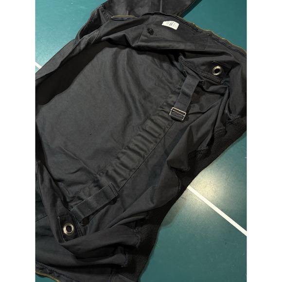 VTG 1991 French Police Dog Handler Bomber Jacket J. Veyrier Black 100L DMC Zip - Picture 10 of 16